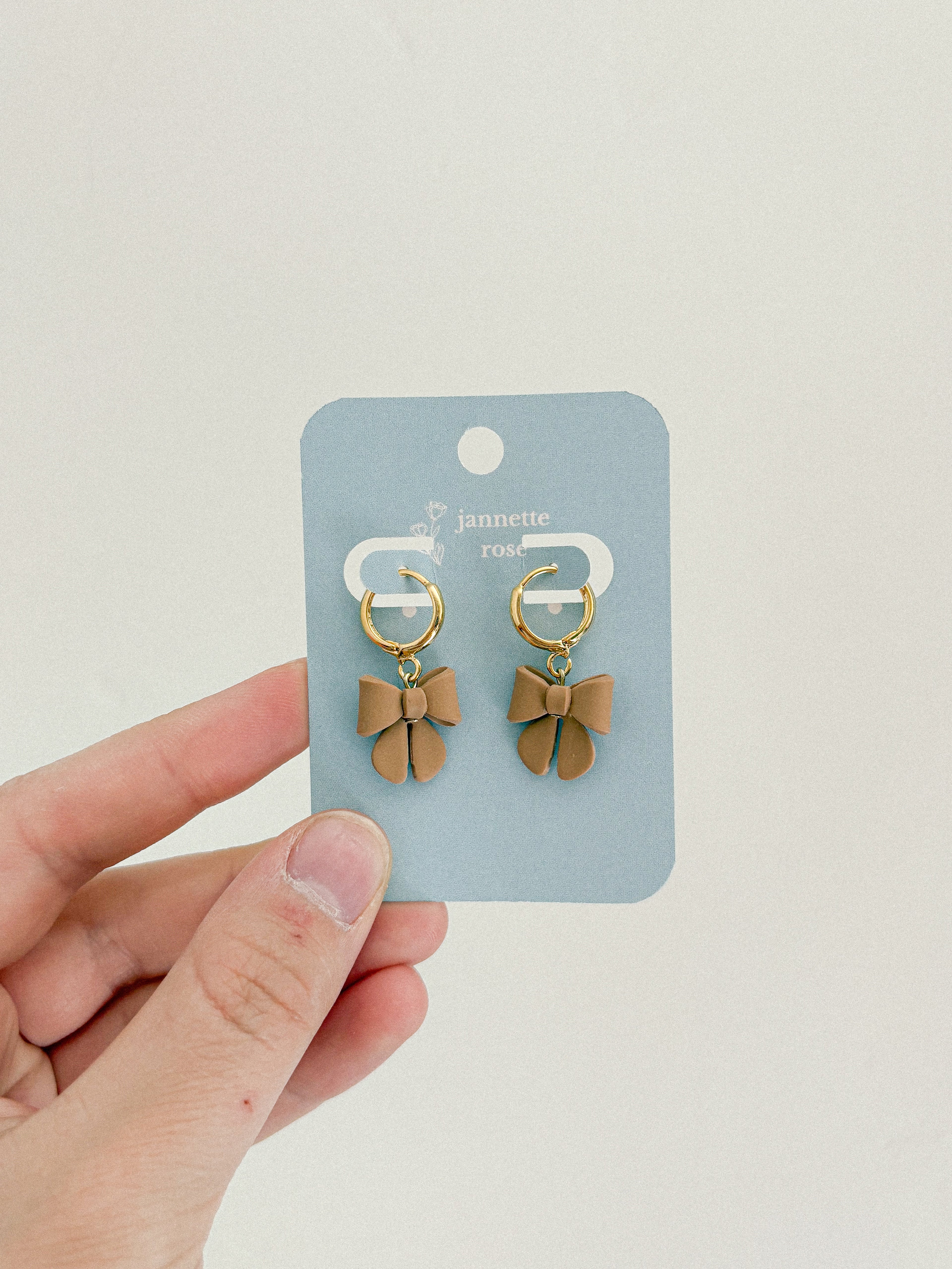 Bow Huggie Earrings