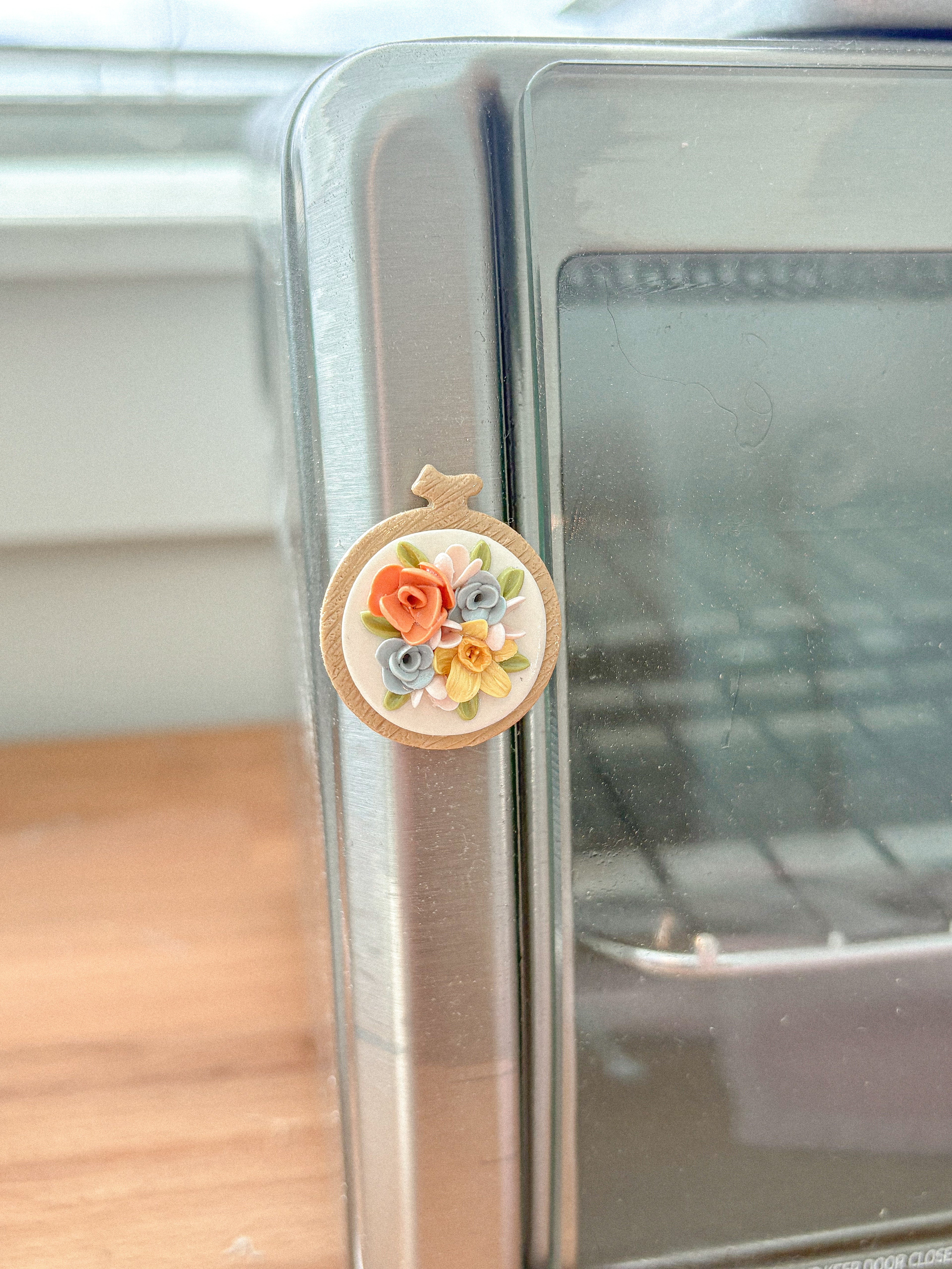 Floral Embroidery Magnet