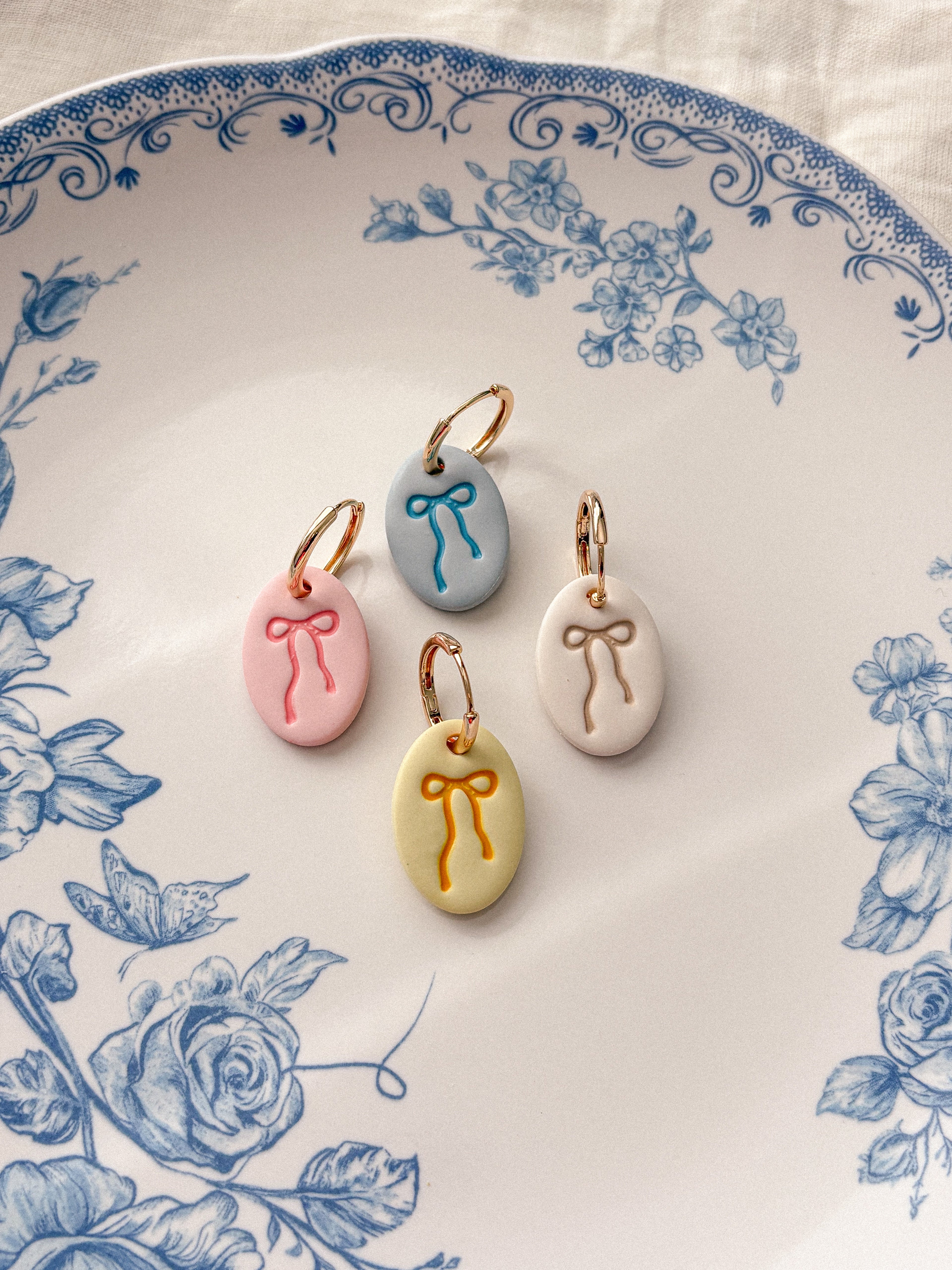 Bow Pendant Earrings
