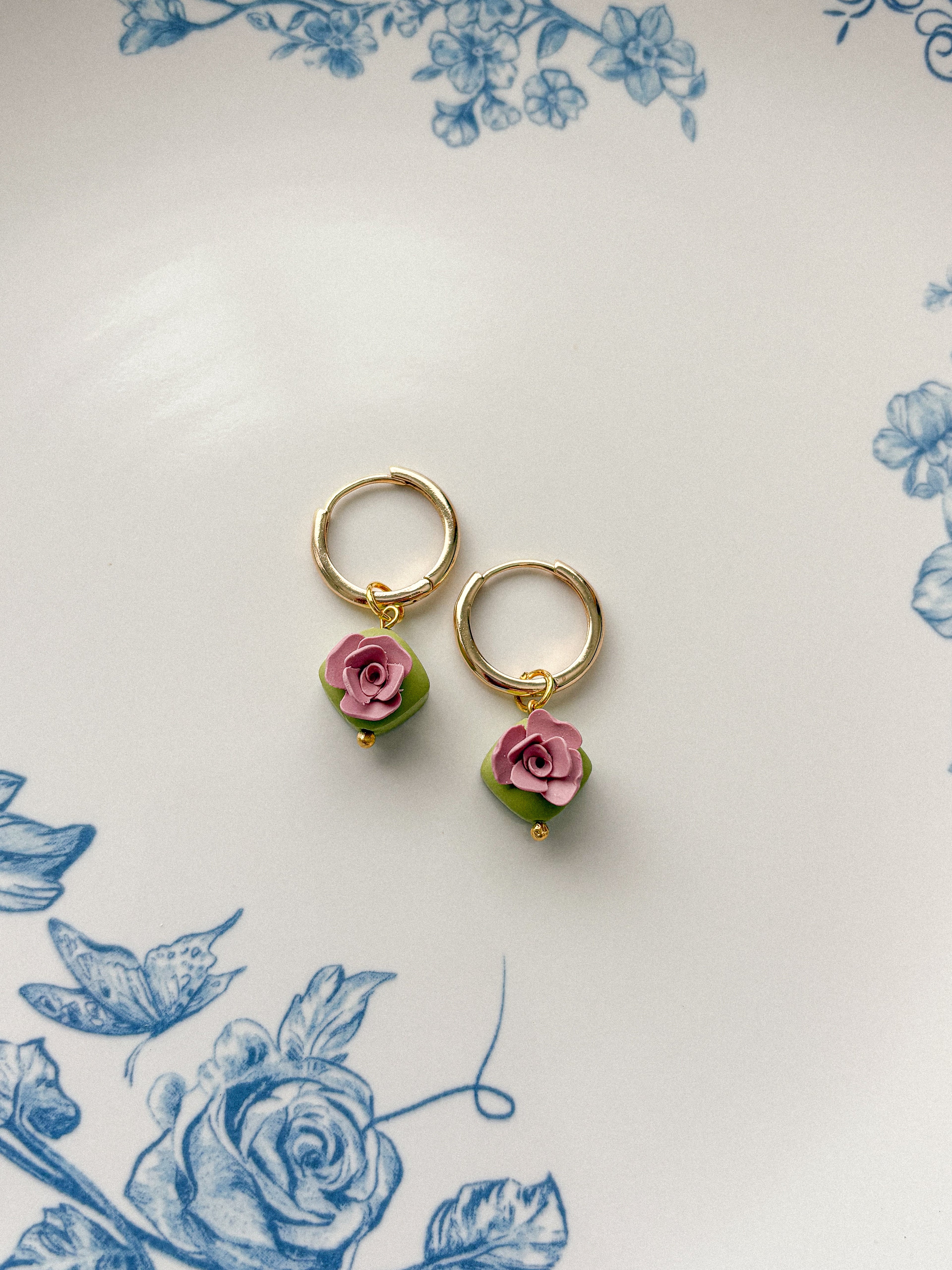 Flower Garden Charm Earrings
