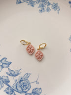 Groovy Flower Charm Earrings