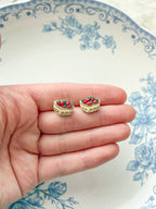 Fruit Container Stud Earrings