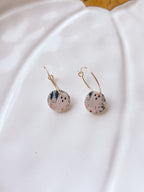 Floral Ghostie Hoop Earrings