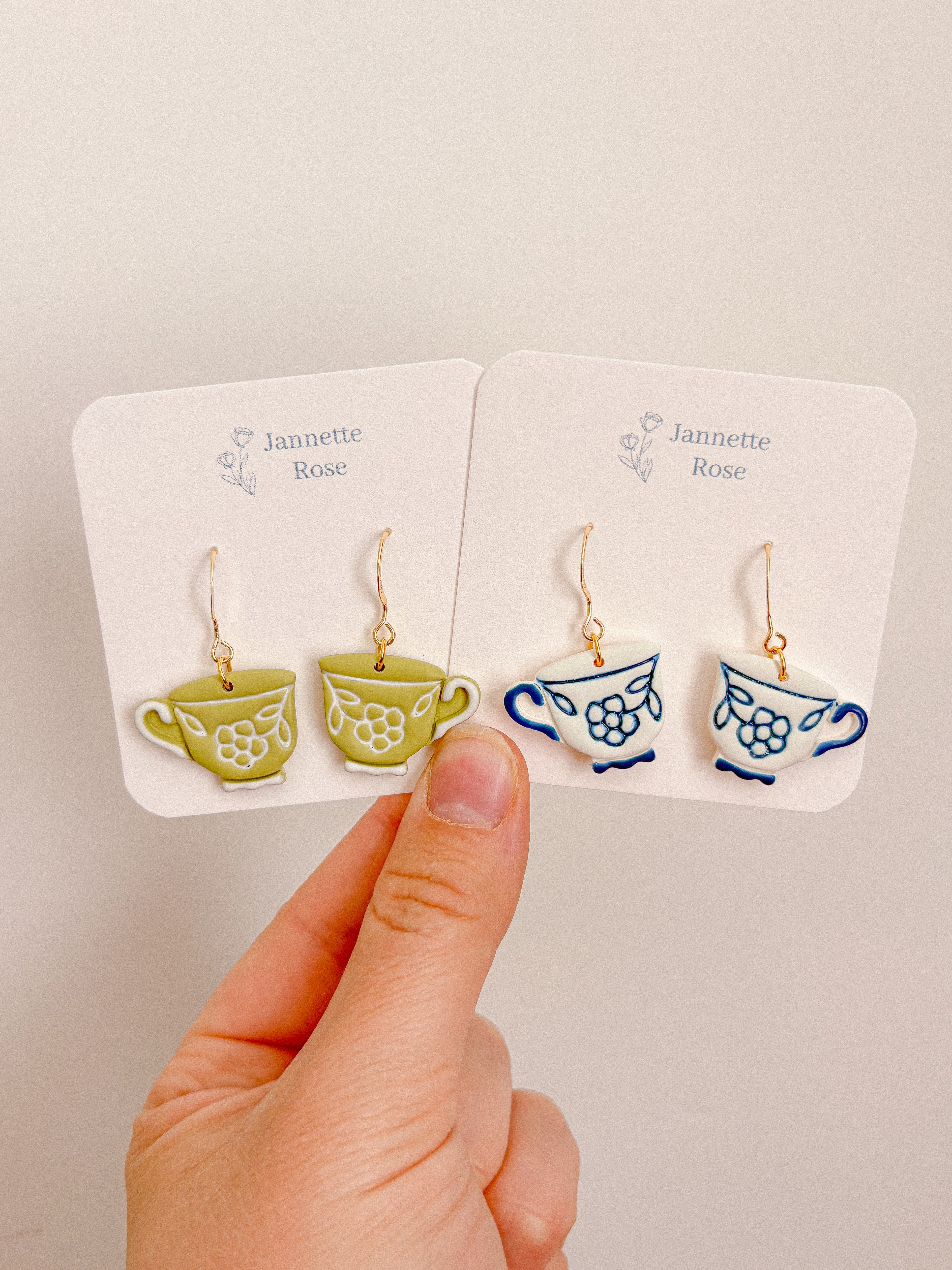 Teacup Earrings
