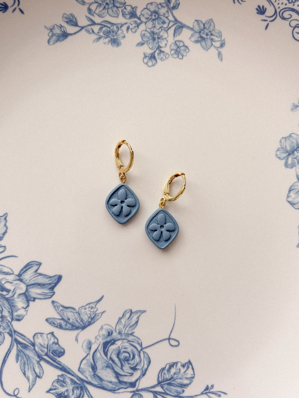 Groovy Flower Charm Earrings