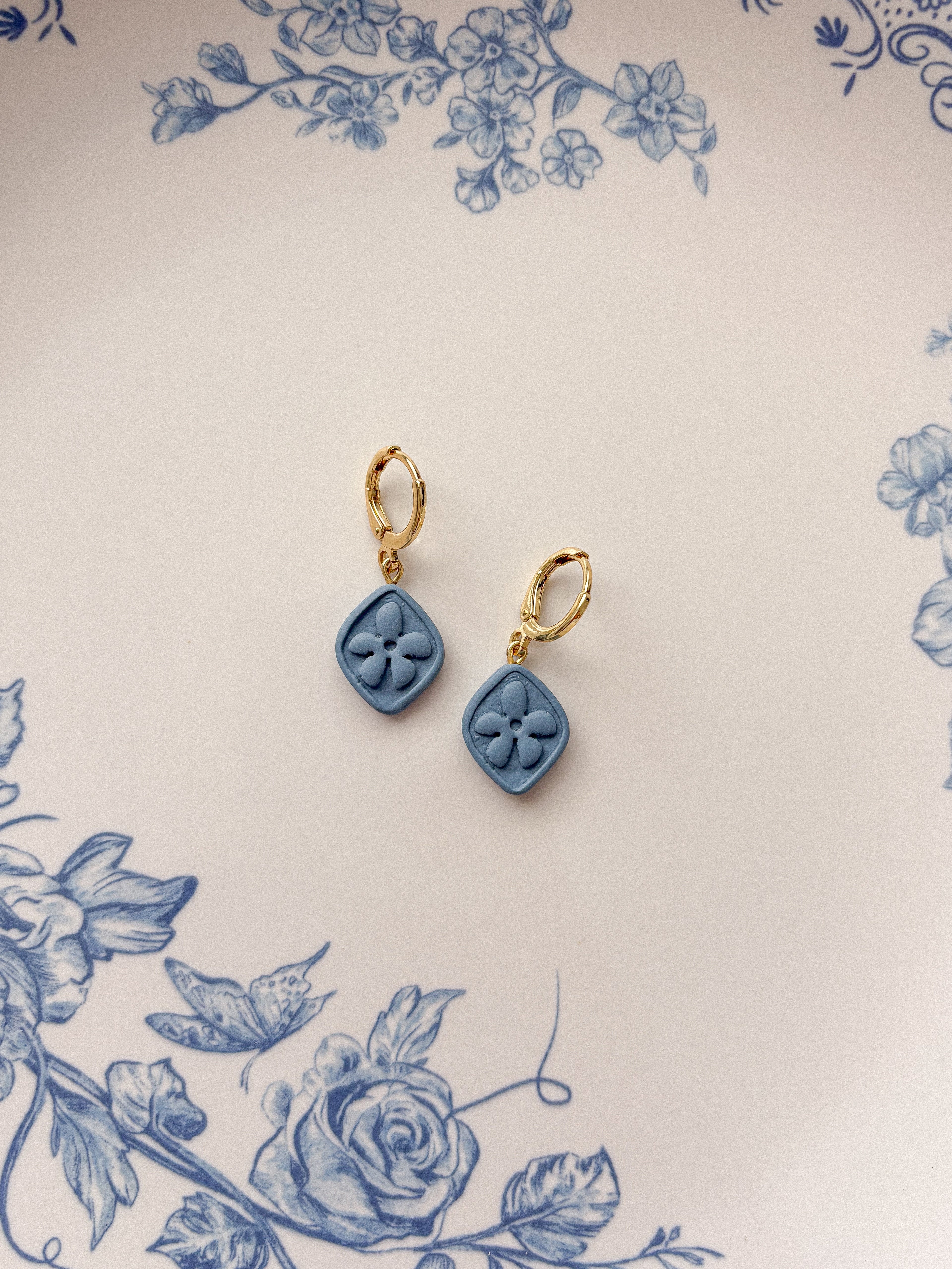 Groovy Flower Charm Earrings