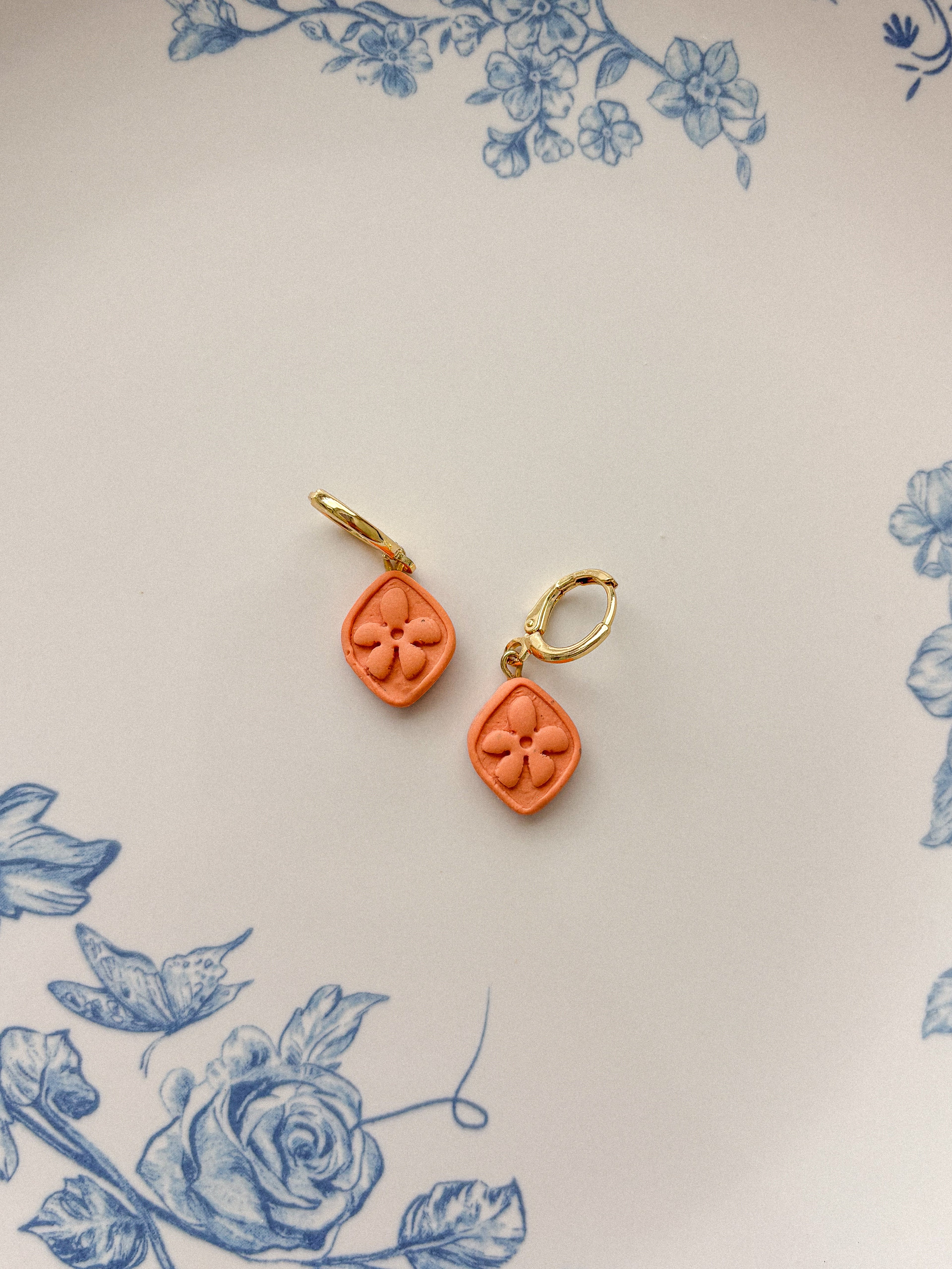 Groovy Flower Charm Earrings