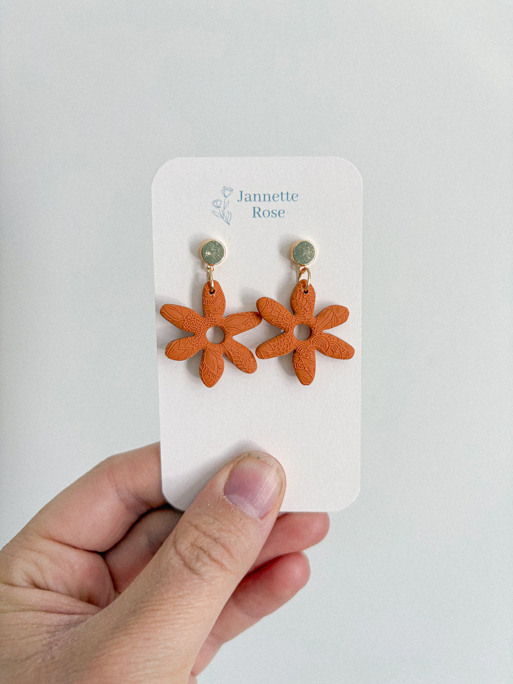 Funky Fall Flower Earrings