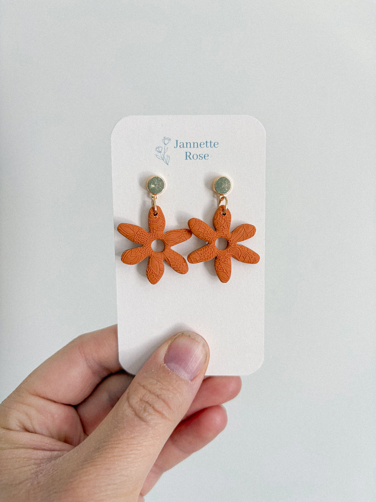 Funky Fall Flower Earrings