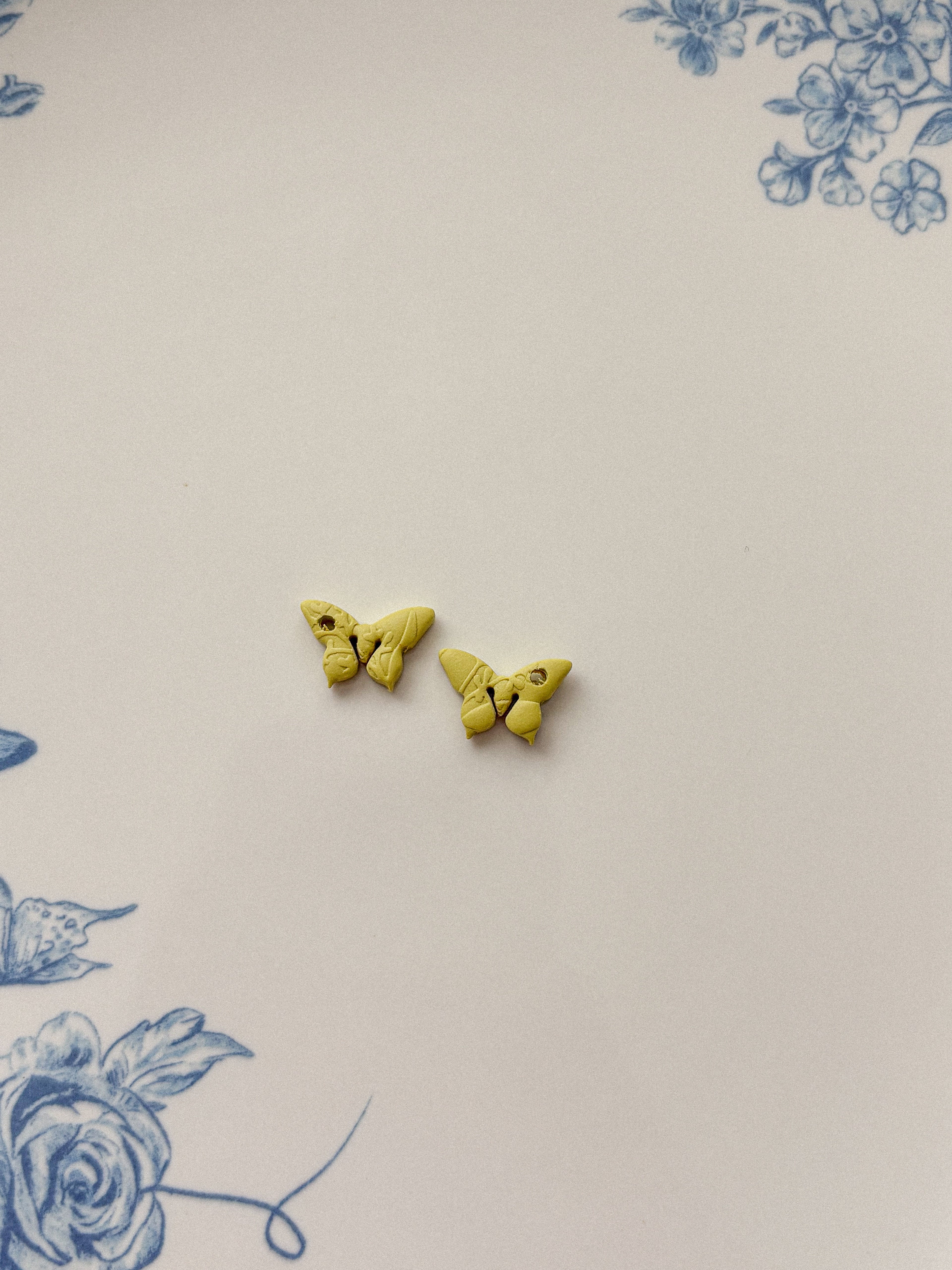 Mini Butterfly Hoop Earrings