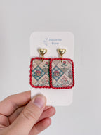 Fall Patchwork Earrings
