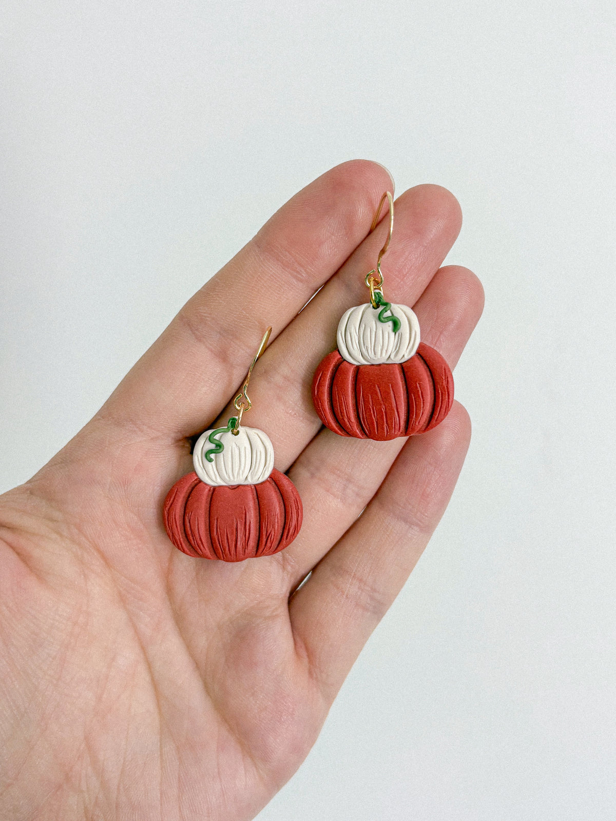 Stacked Pumpkin Earrings