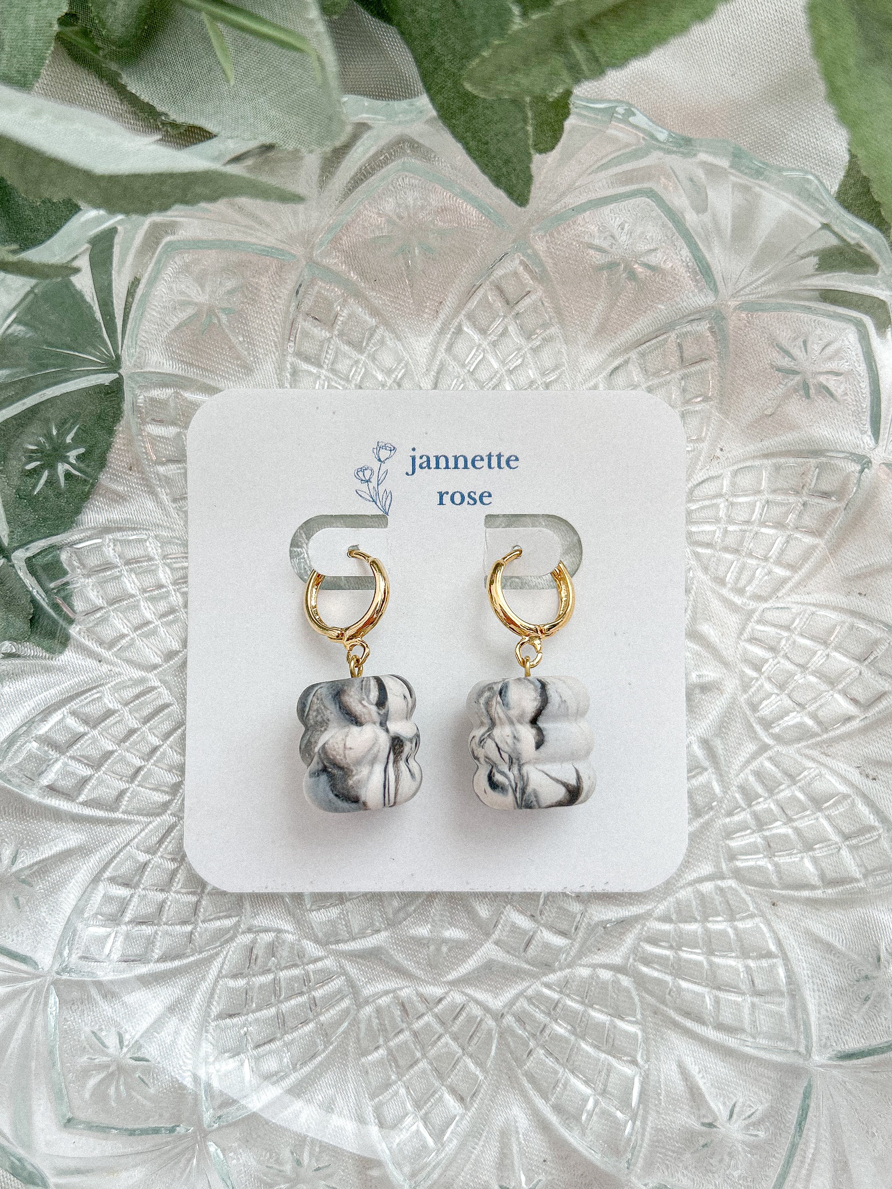 Chunky Bead Dangle Earrings