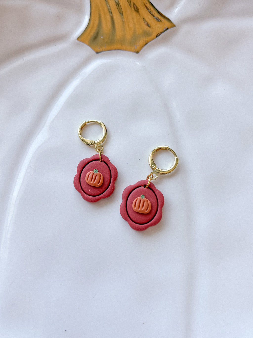 Pumpkin Frame Earrings