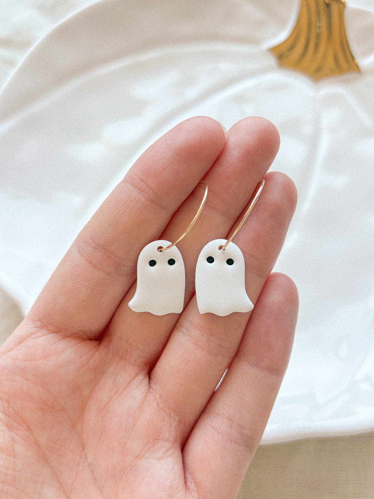 Hoop Ghost Earrings