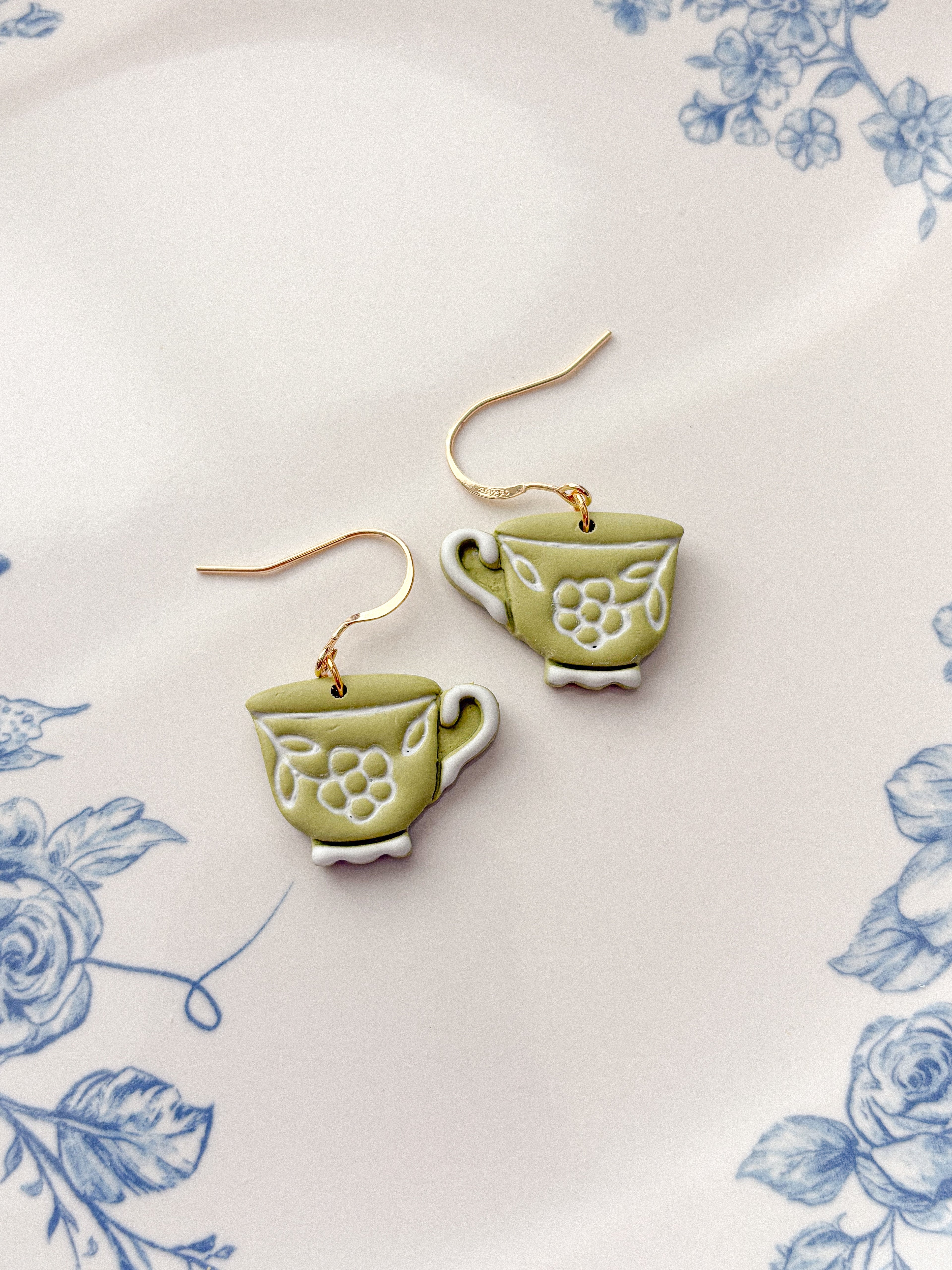 Teacup Earrings