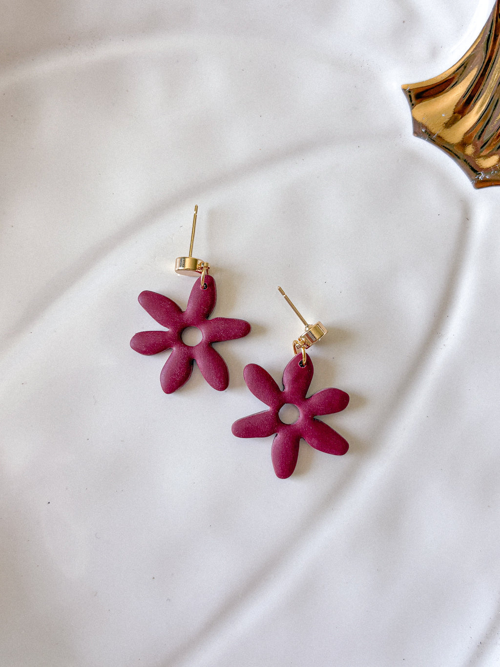 Funky Fall Flower Earrings