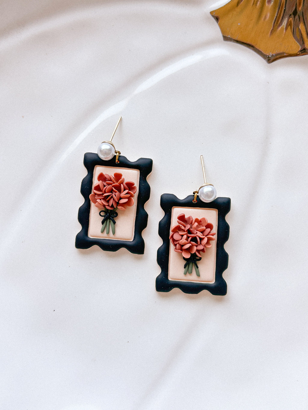 Fall Postage Stamp Earrings