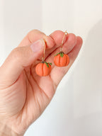 Pumpkin Bead Earrings
