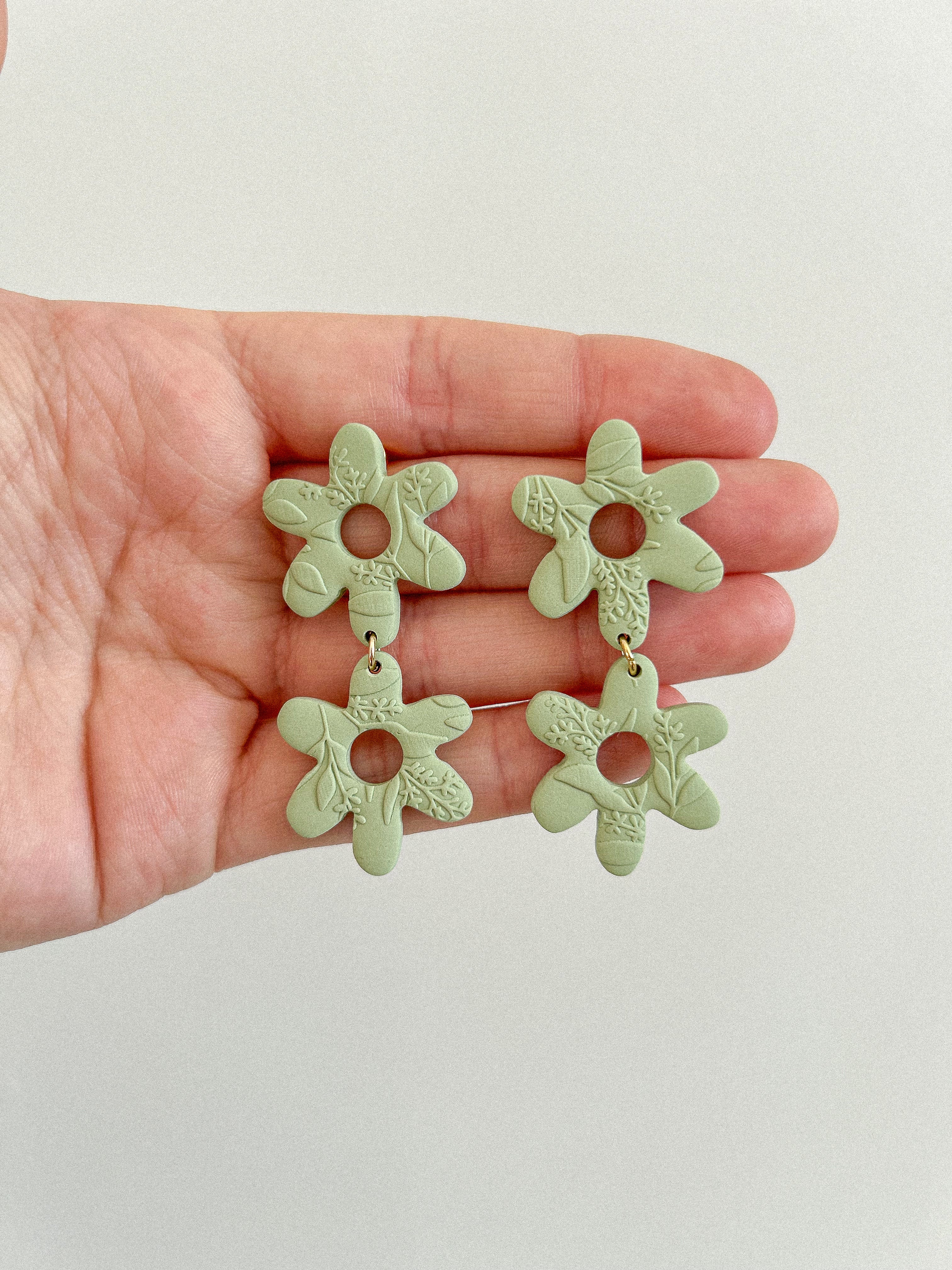 Double Flower Earrings