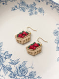 Fruit Container Dangle Earrings