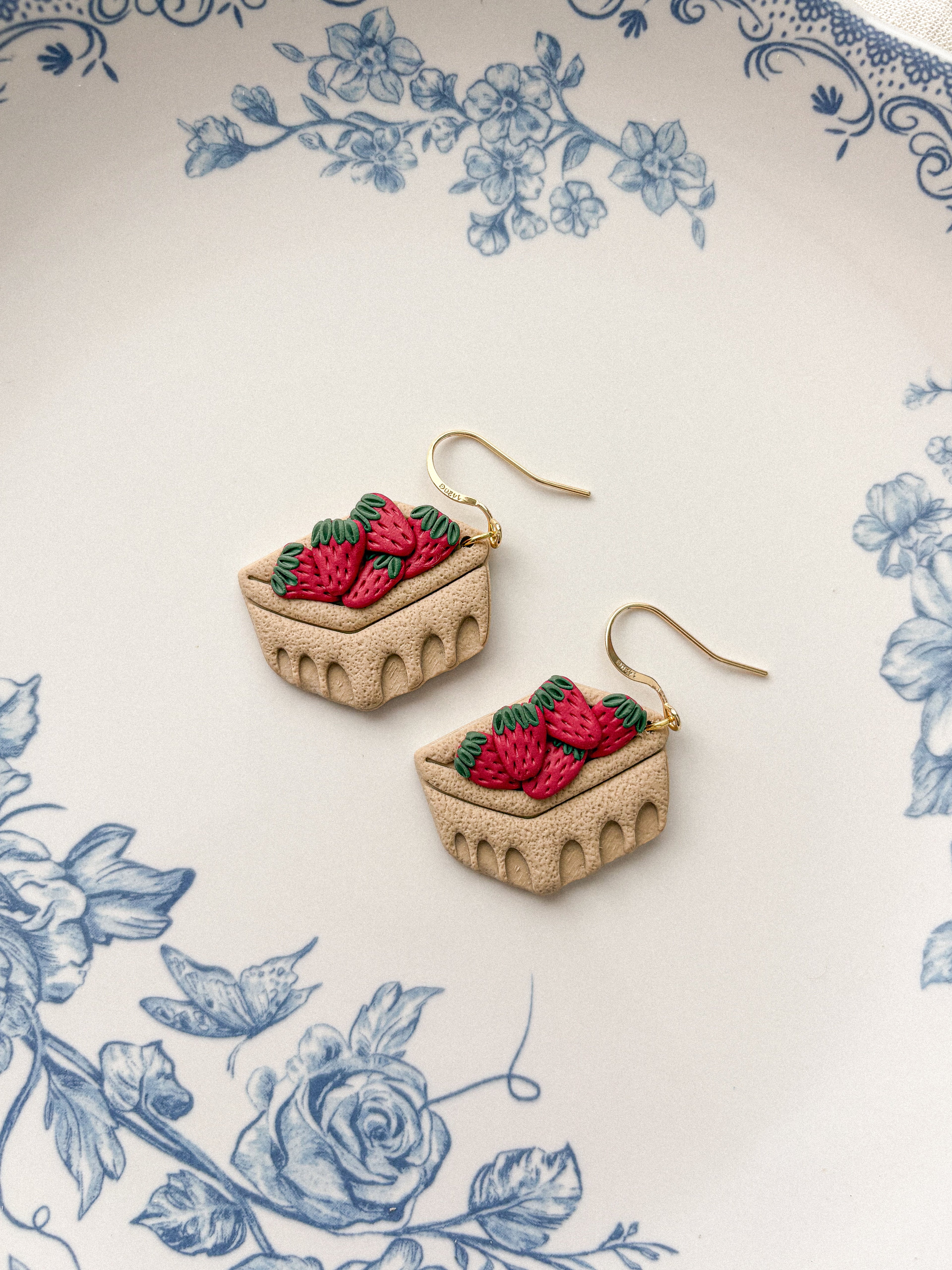 Fruit Container Dangle Earrings