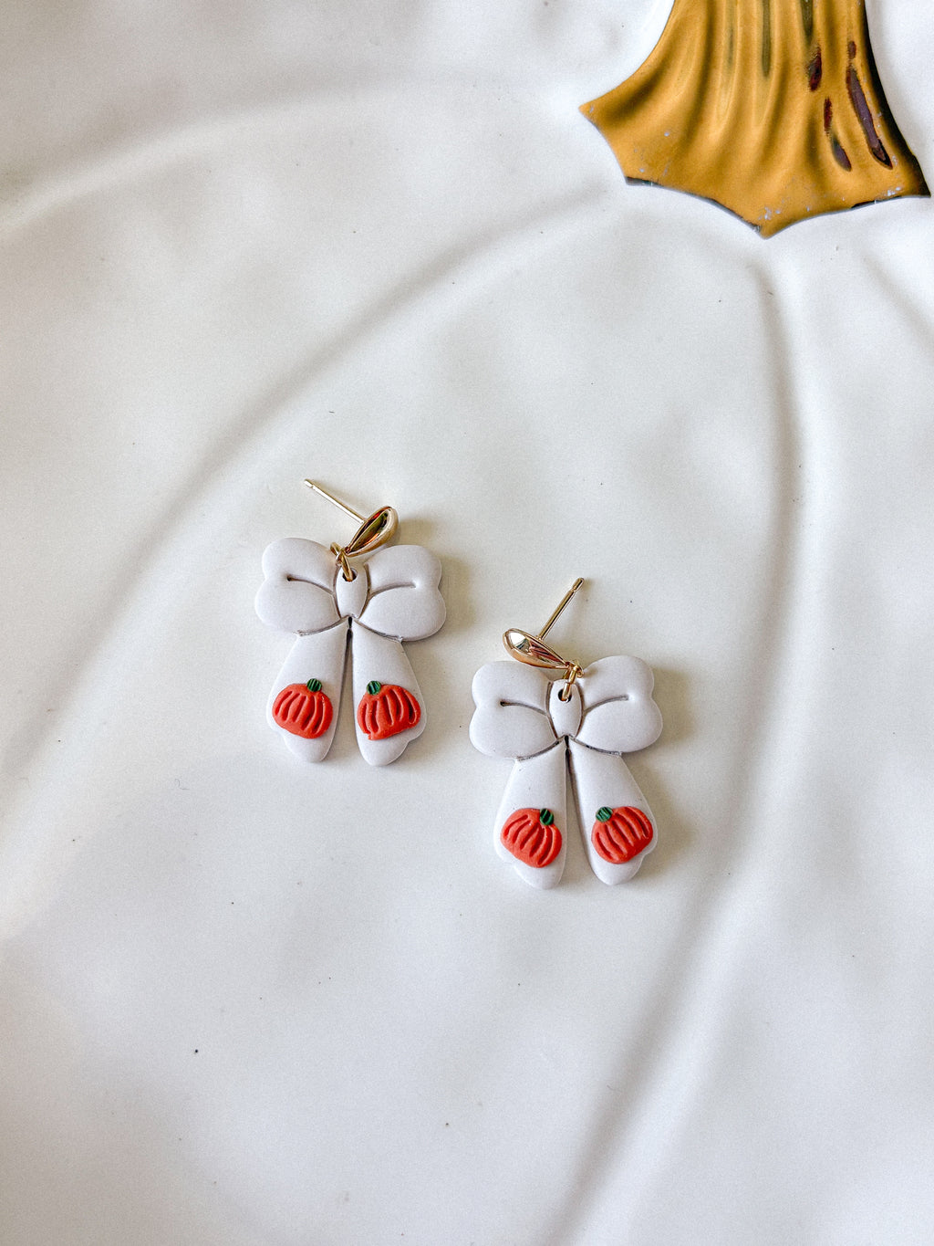 Pumpkin Bow Earrings