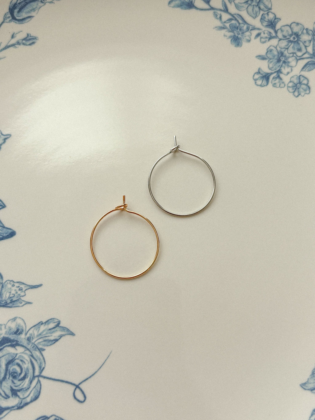 Mini Butterfly Hoop Earrings