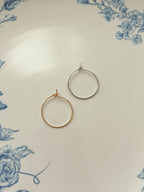 Mini Butterfly Hoop Earrings