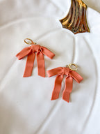 Fall Ribbon Bow Earrings