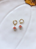 Pumpkin Bead Earrings