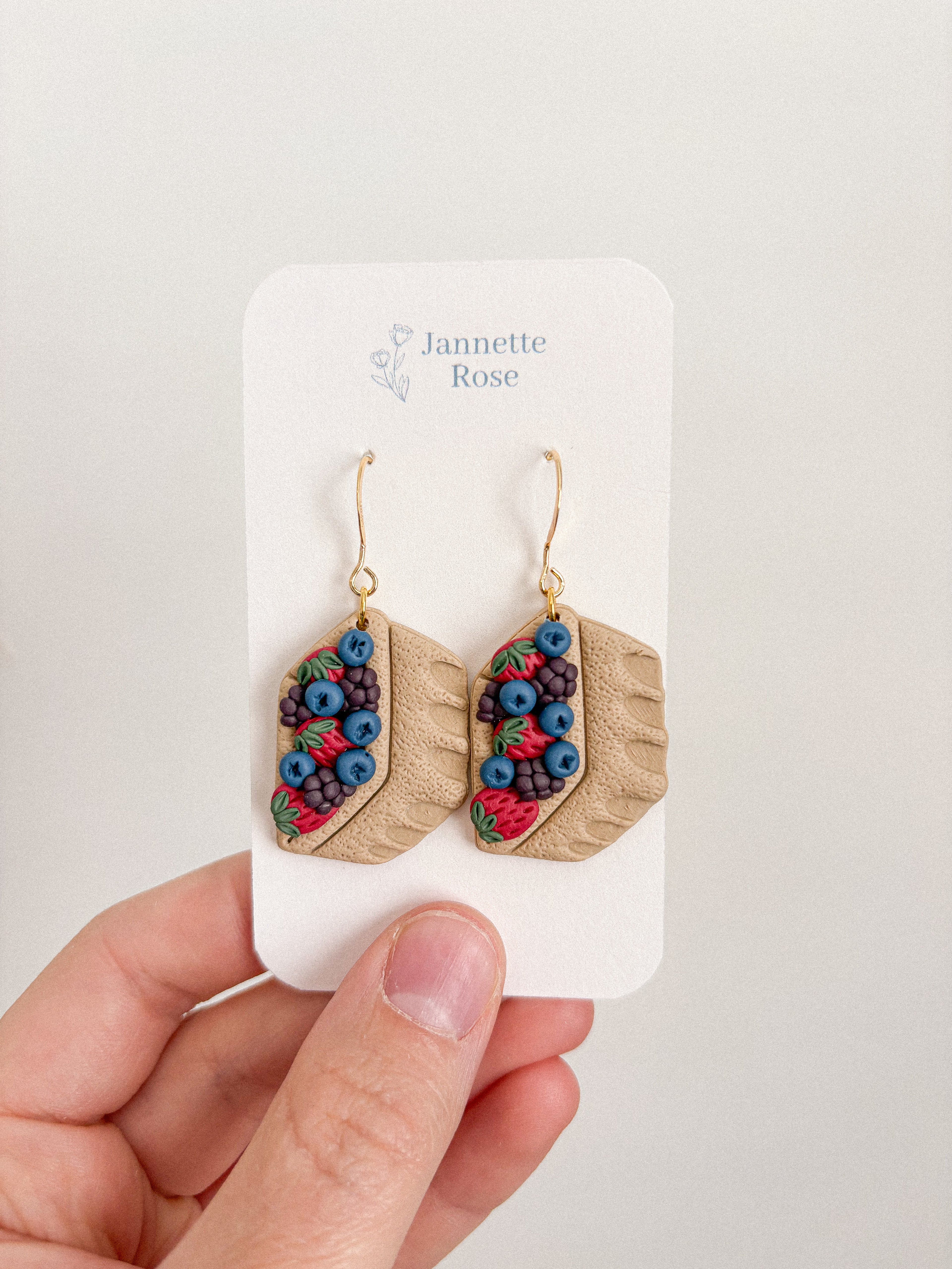 Fruit Container Dangle Earrings