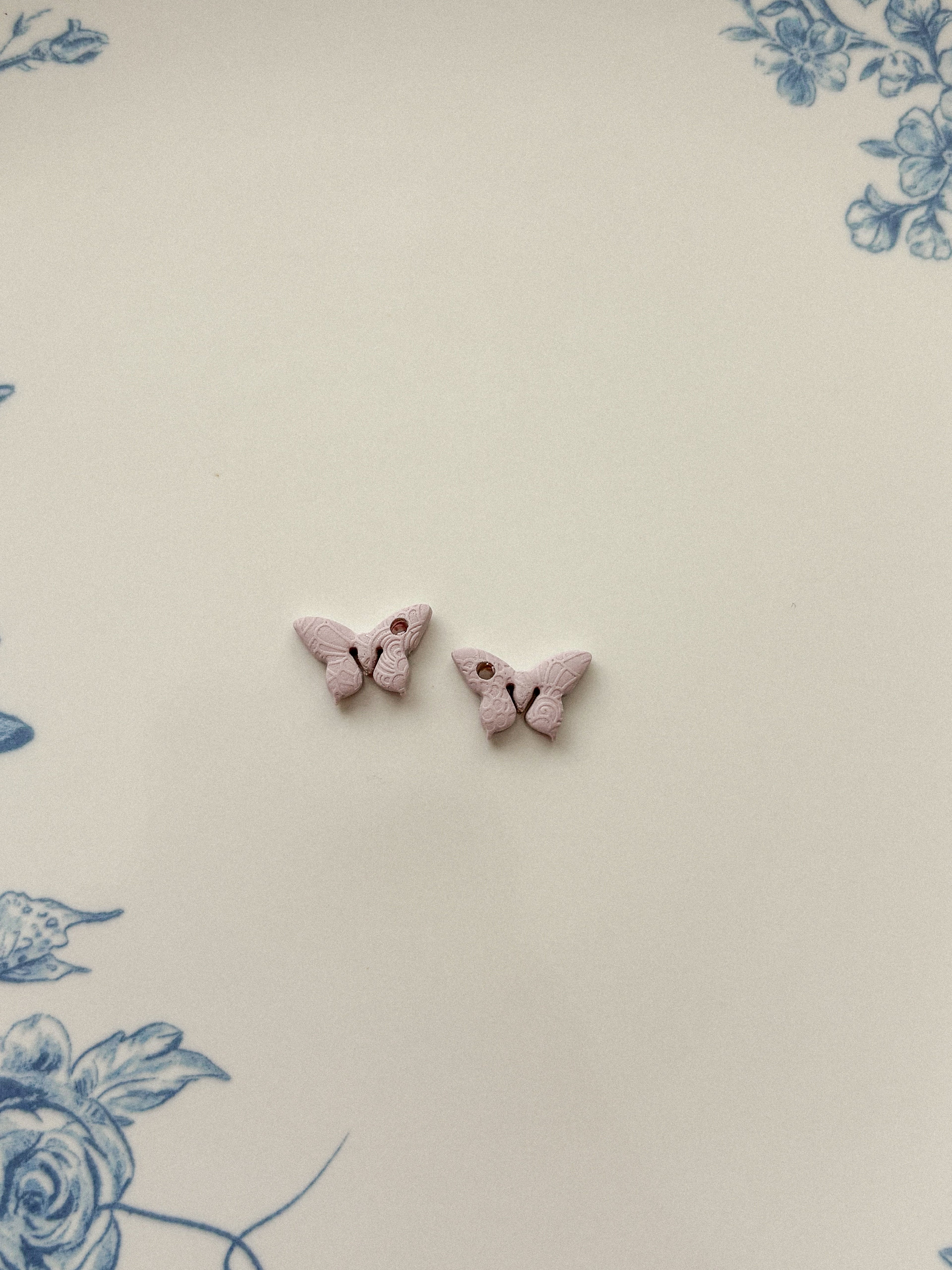 Mini Butterfly Hoop Earrings