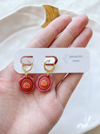 Pumpkin Frame Earrings
