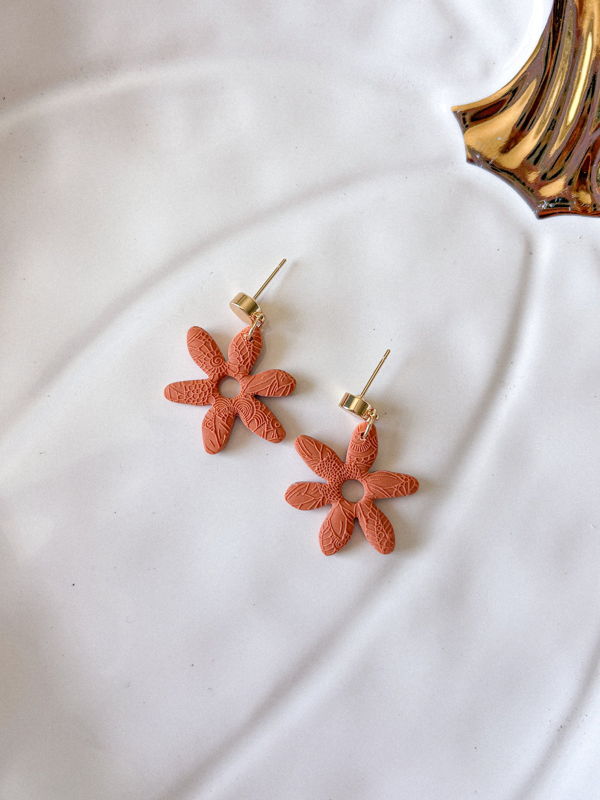 Funky Fall Flower Earrings