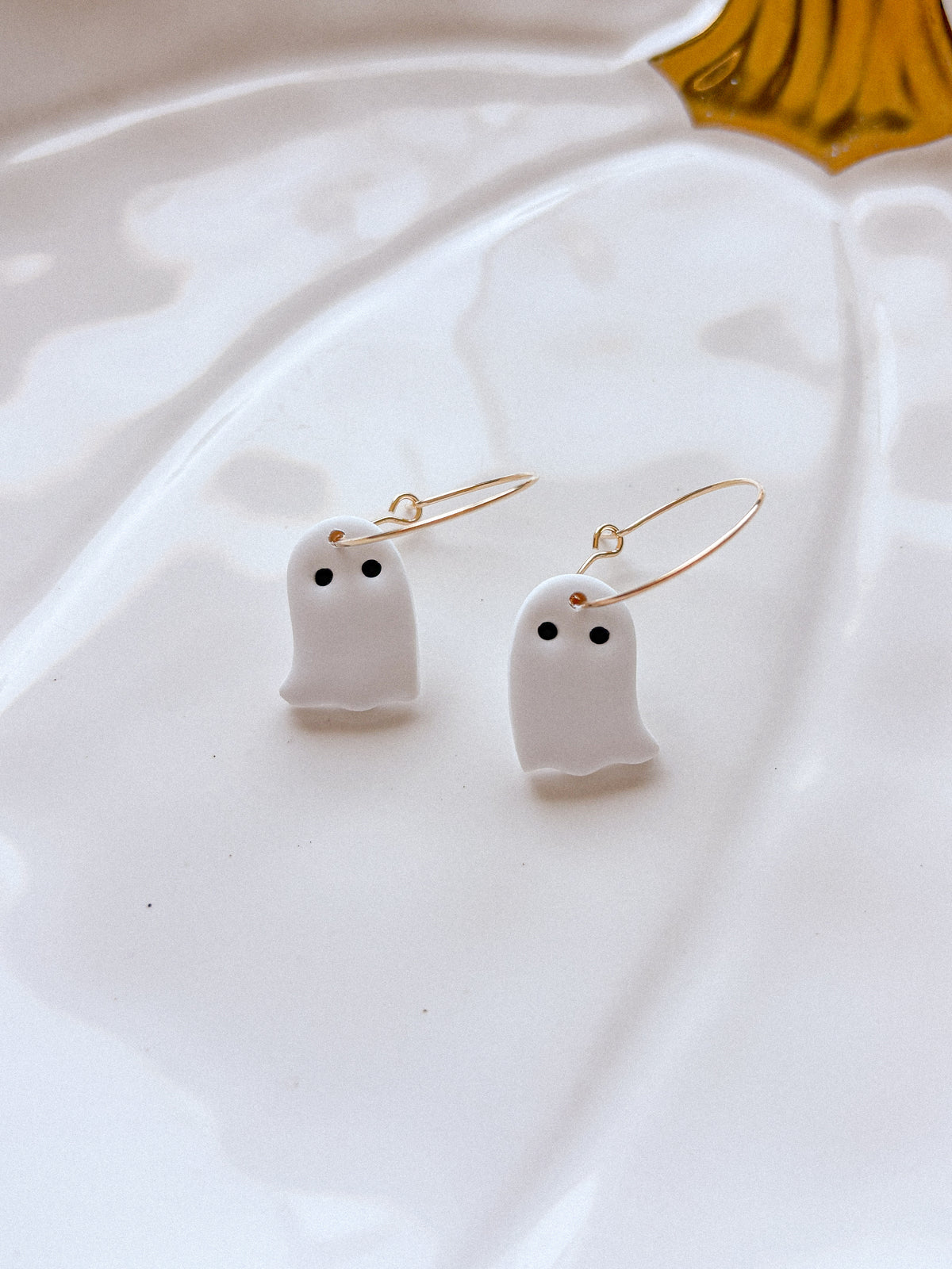 Hoop Ghost Earrings