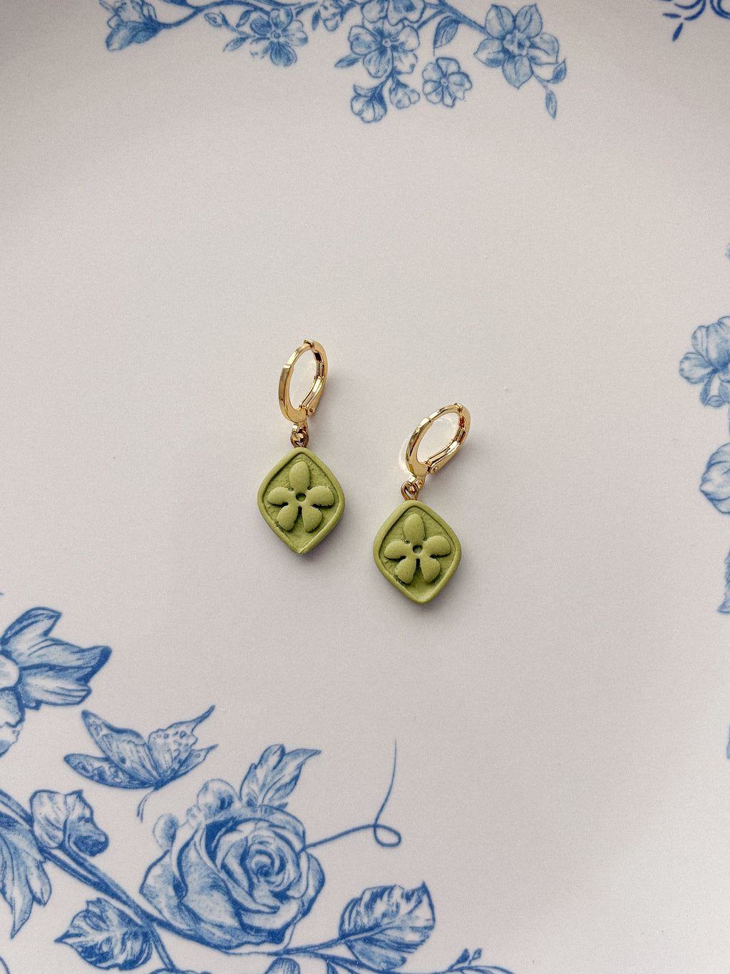 Groovy Flower Charm Earrings