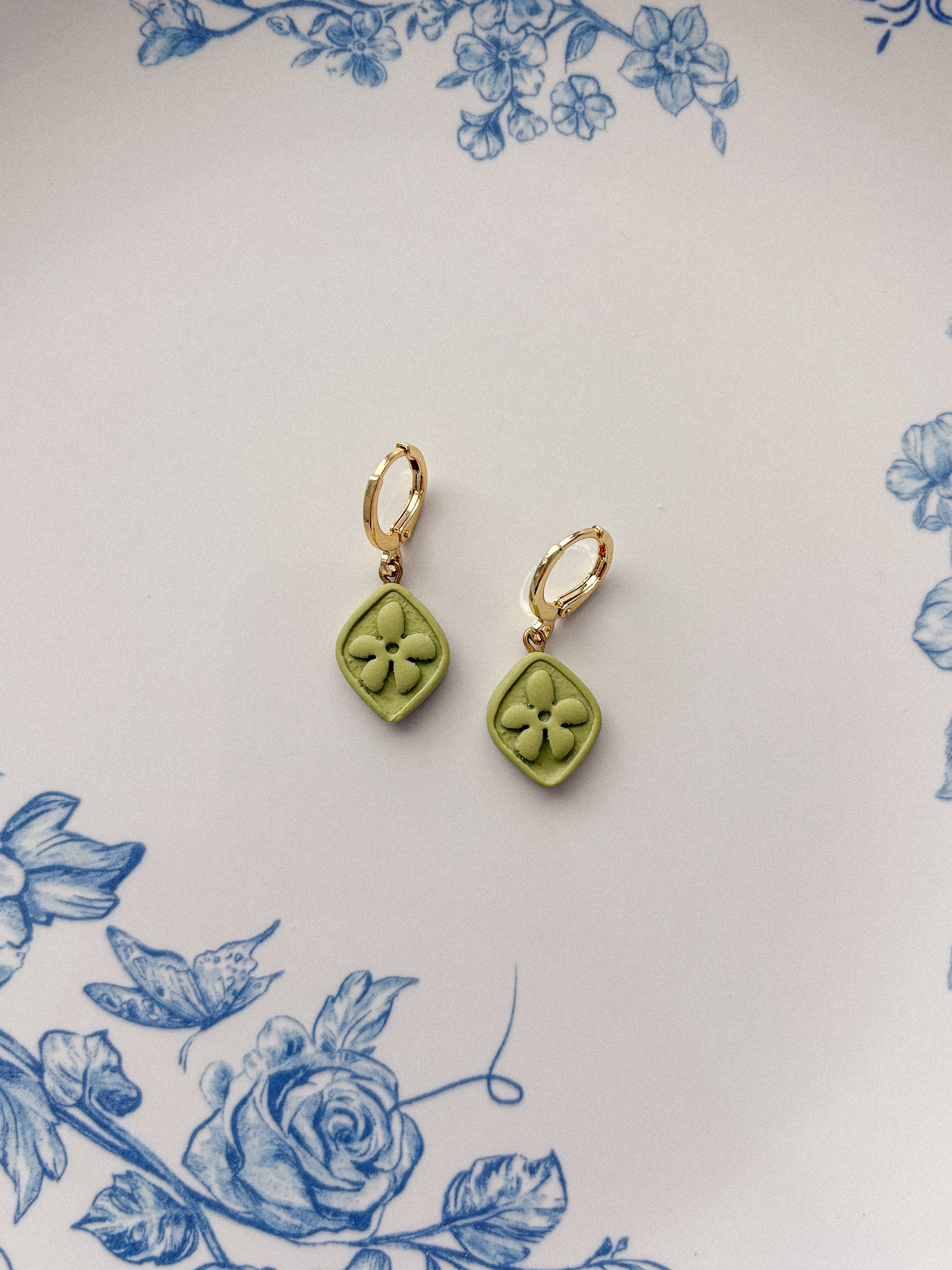 Groovy Flower Charm Earrings
