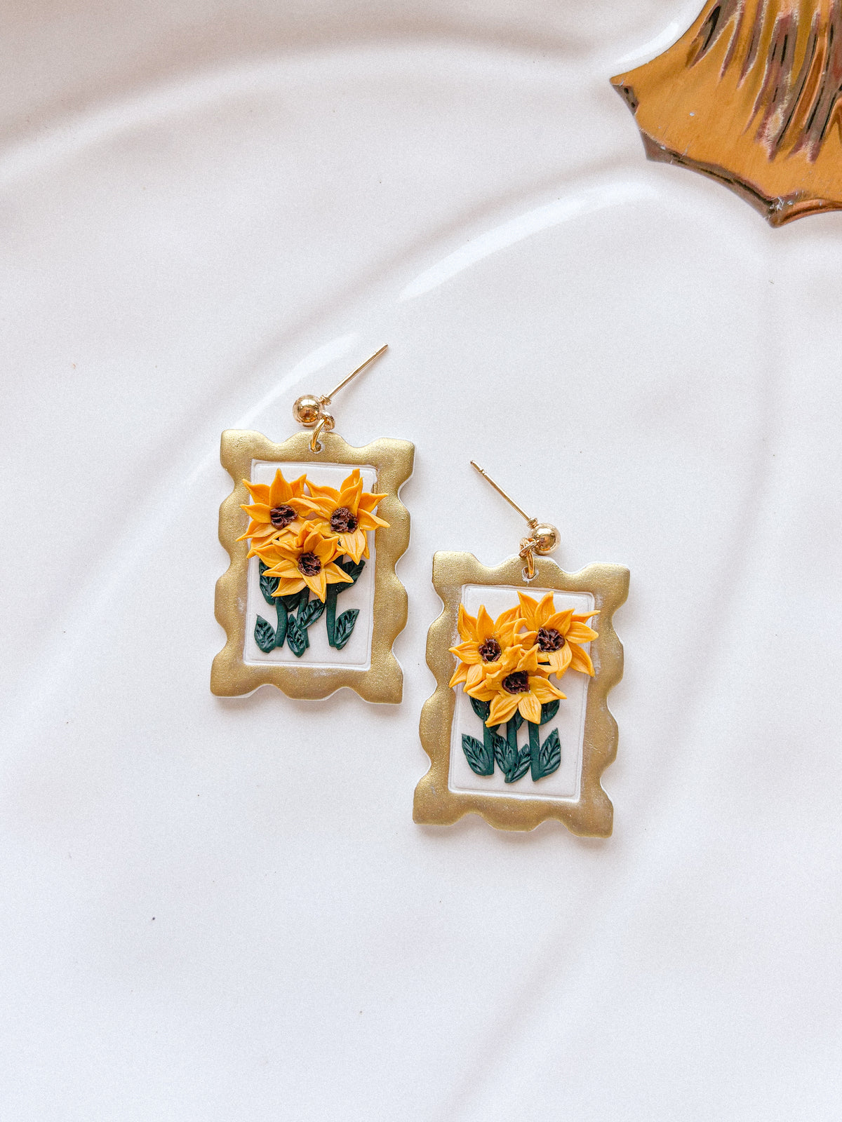 Fall Postage Stamp Earrings