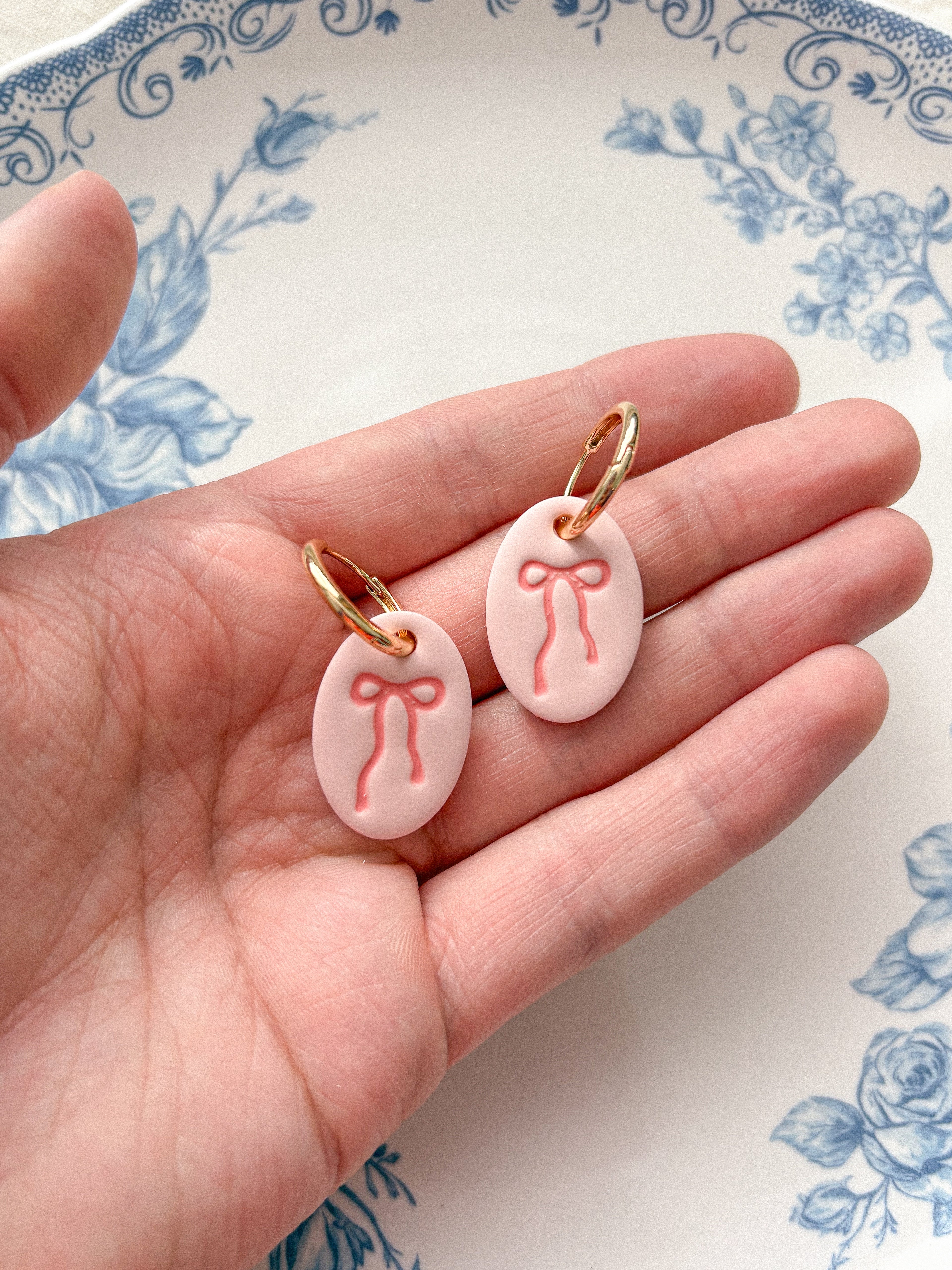 Bow Pendant Earrings