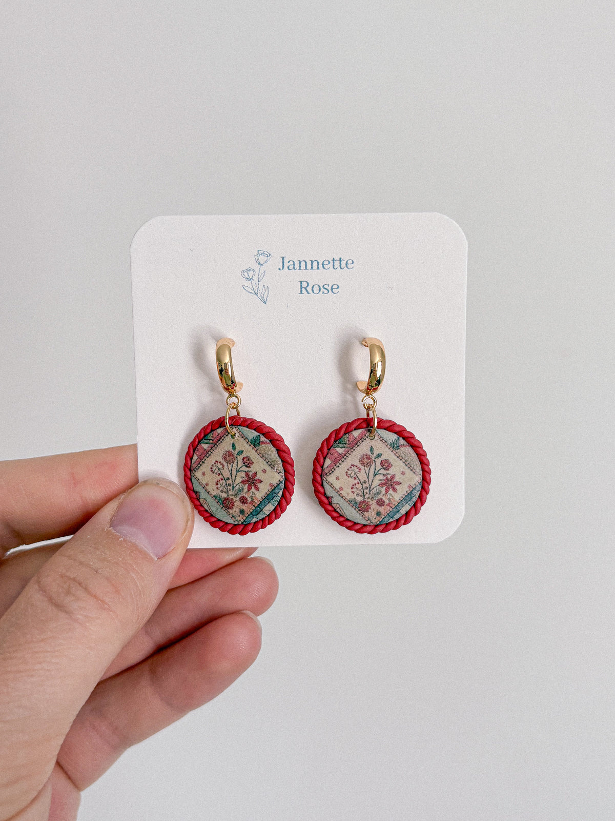Fall Patchwork Earrings