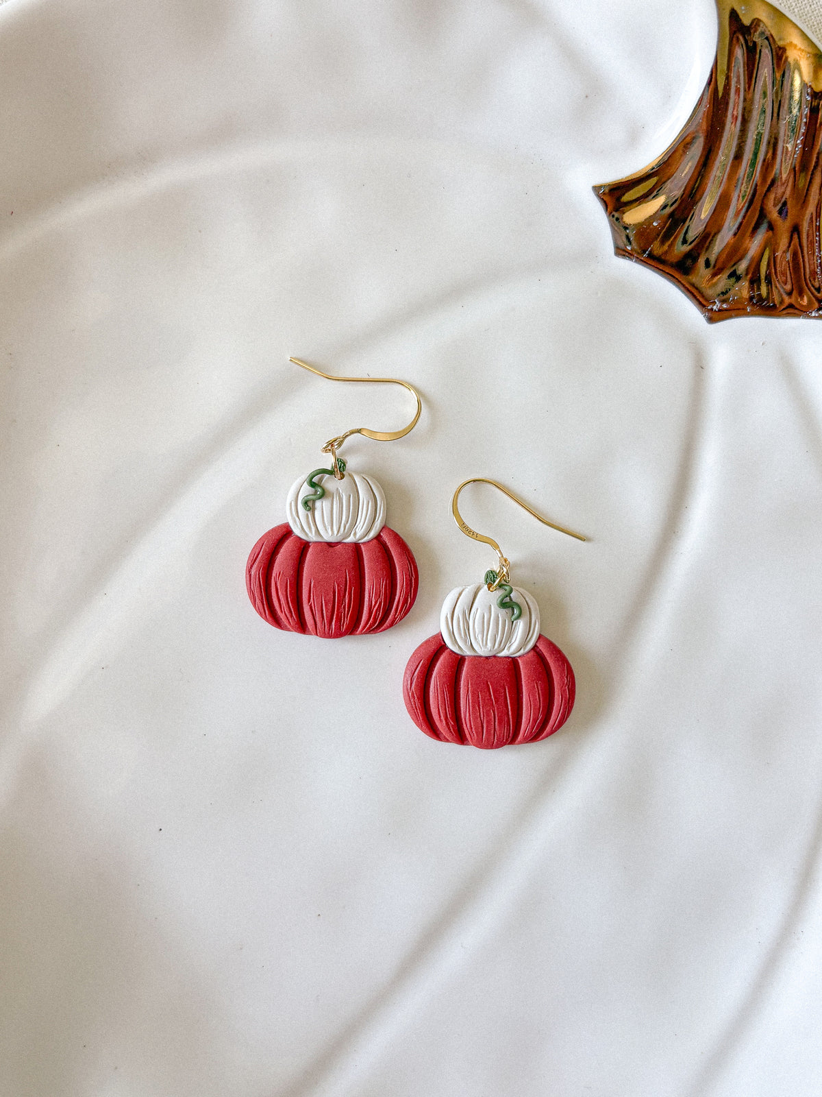 Stacked Pumpkin Earrings