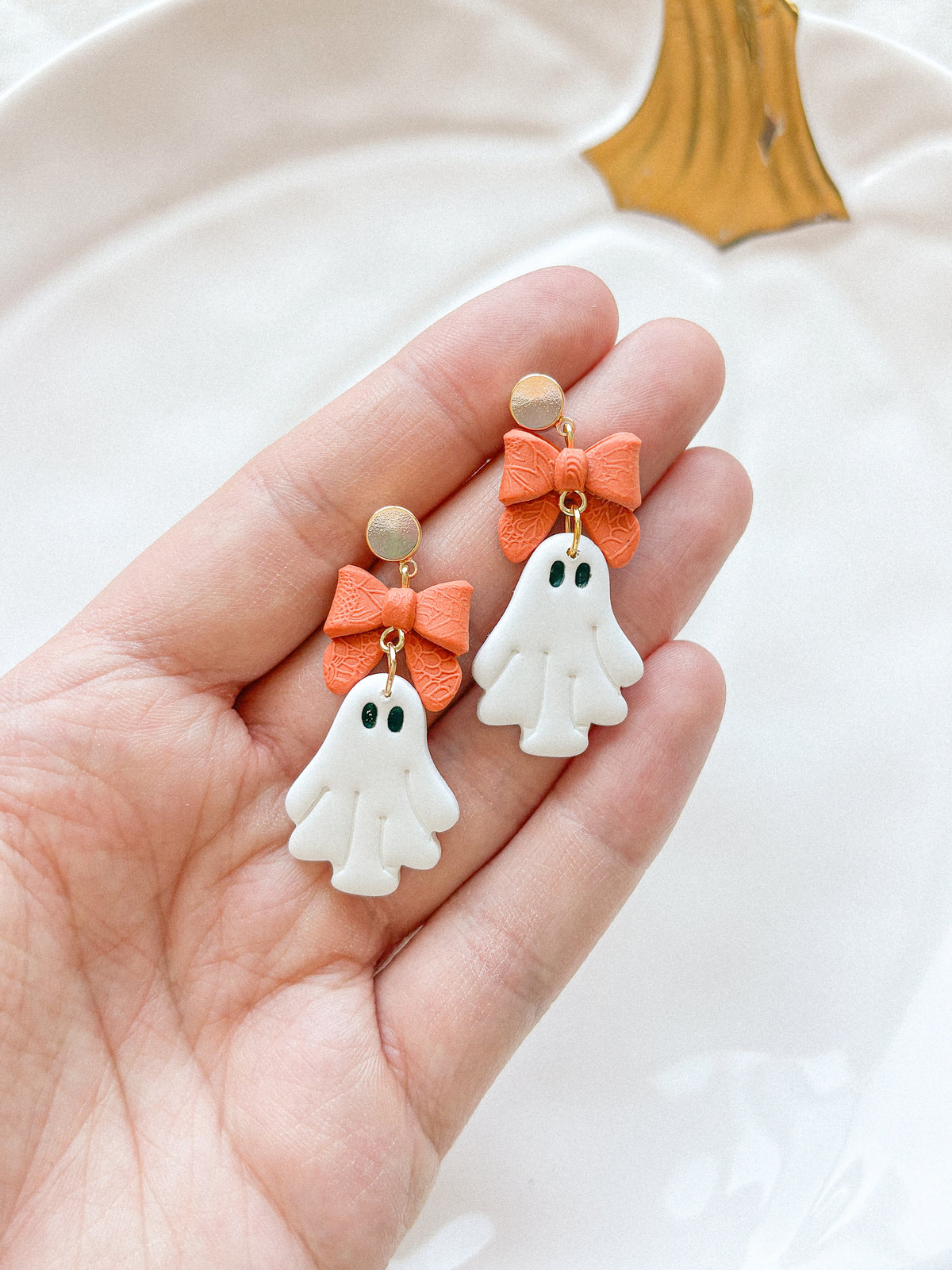 Bow Ghost Earrings