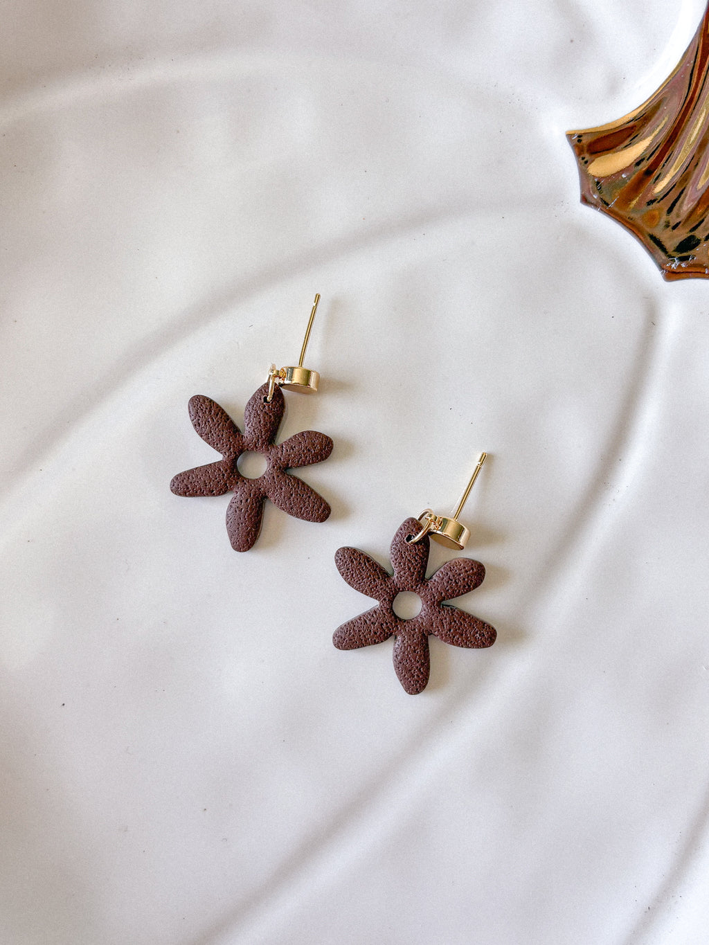 Funky Fall Flower Earrings