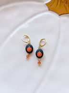 Pumpkin Bead Earrings