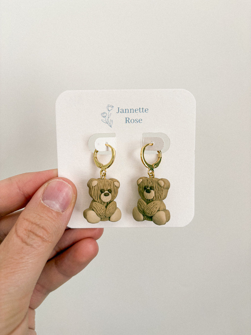 Bear Charm Earrings