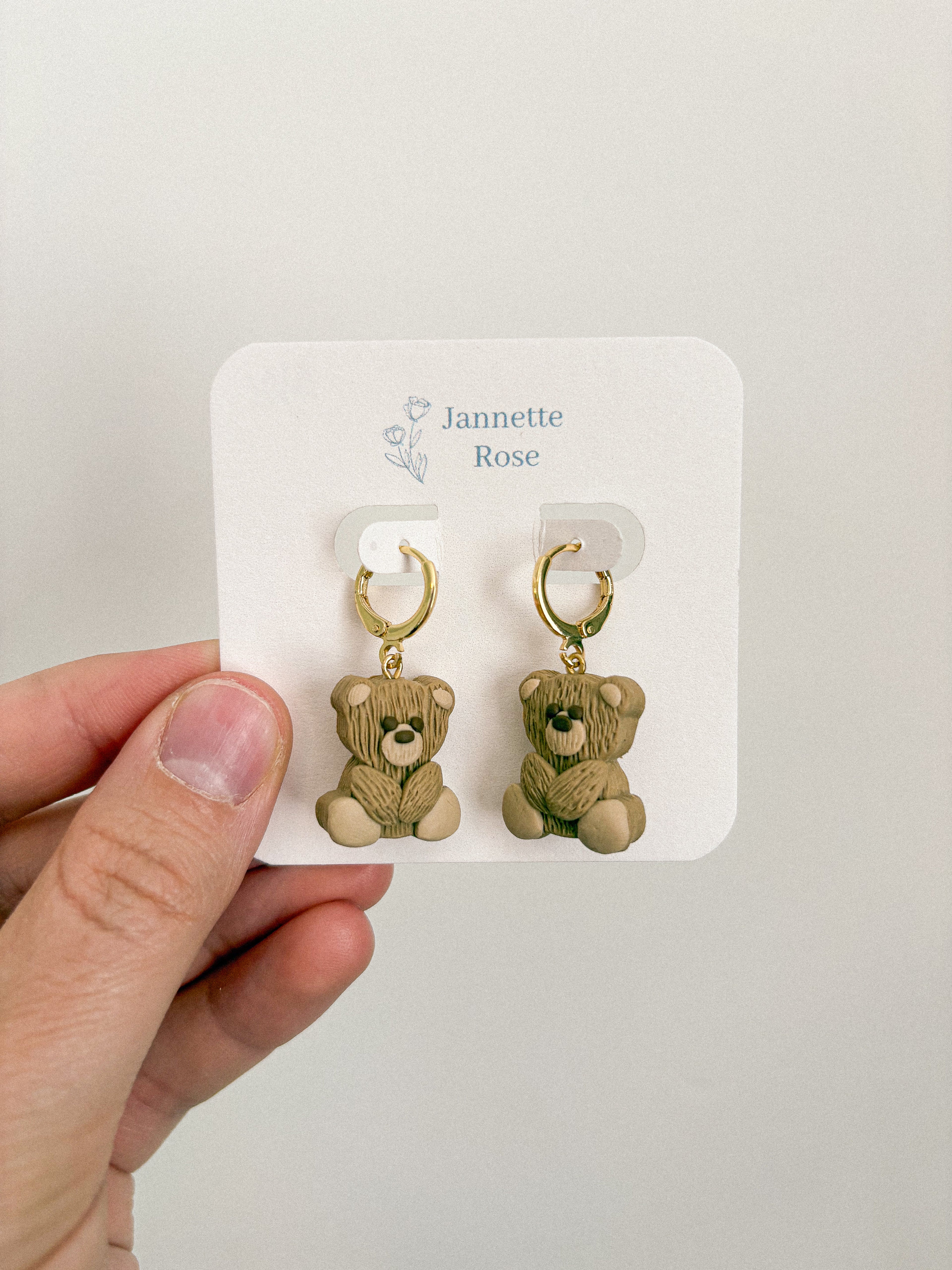 Bear Charm Earrings
