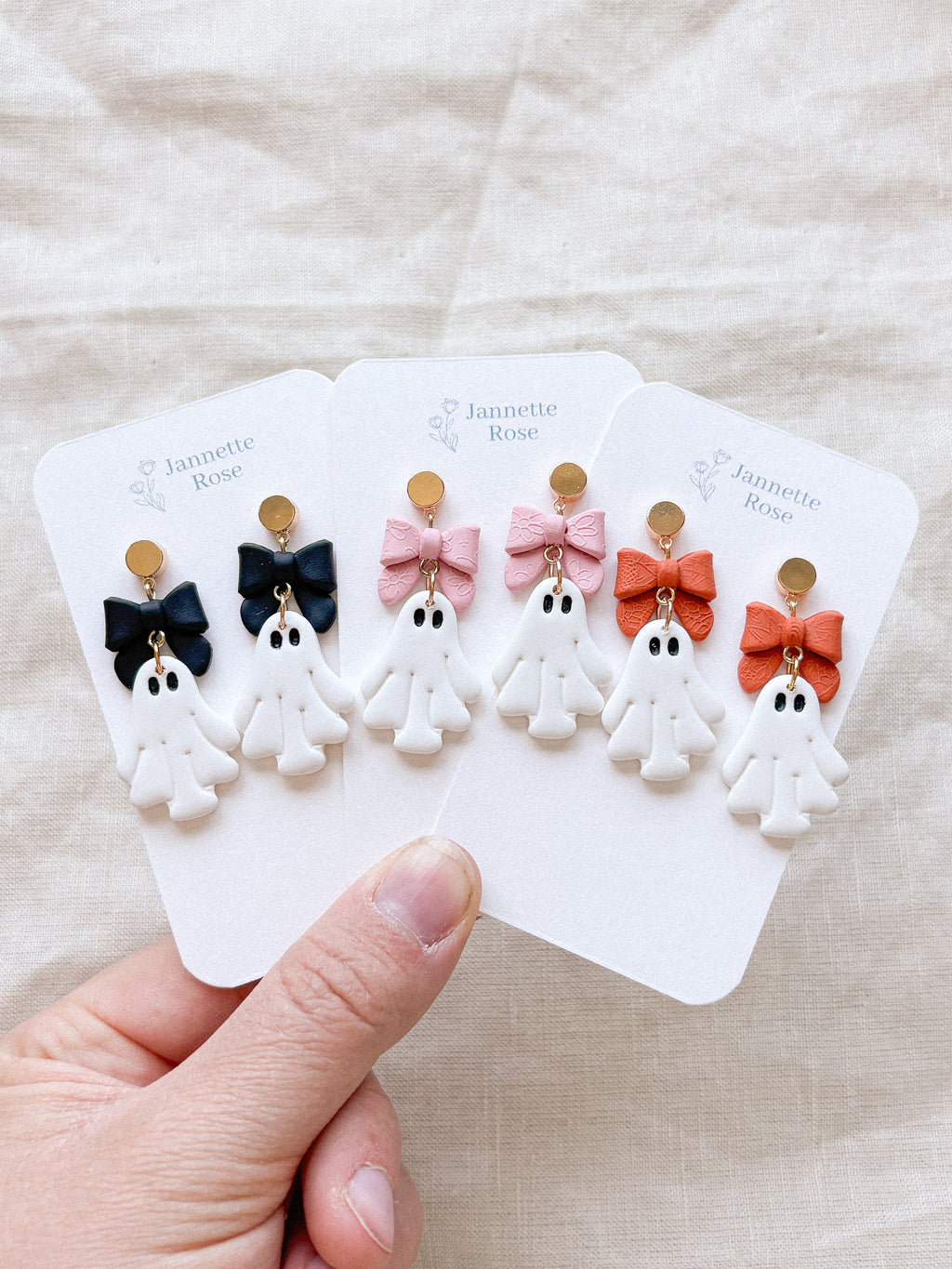 Bow Ghost Earrings