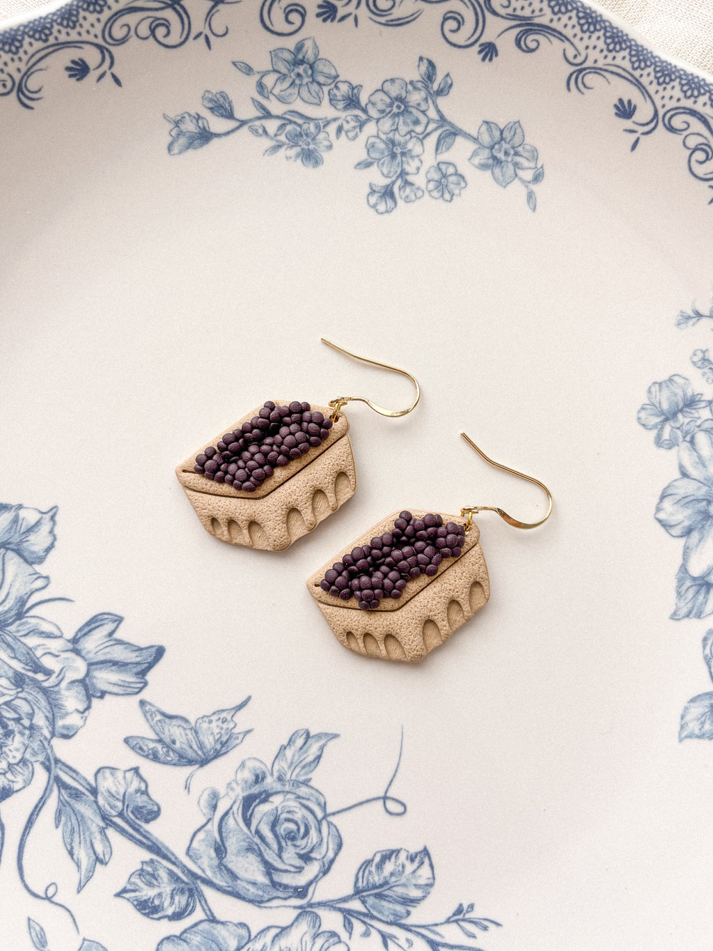 Fruit Container Dangle Earrings