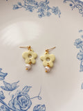 Funky Flower and Pearl Earrings